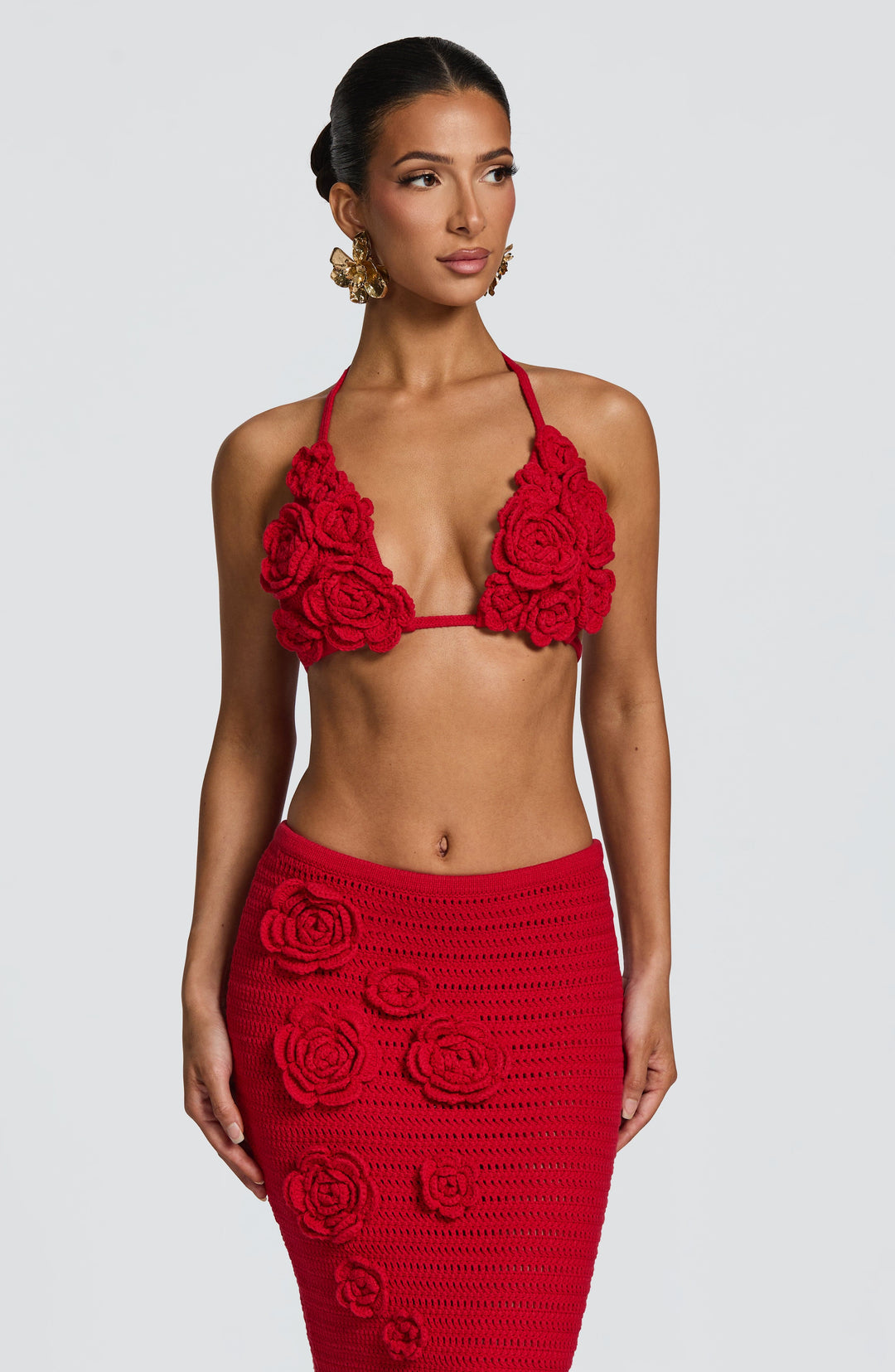 Priyara Top in Red by Clandour, product photo 7
