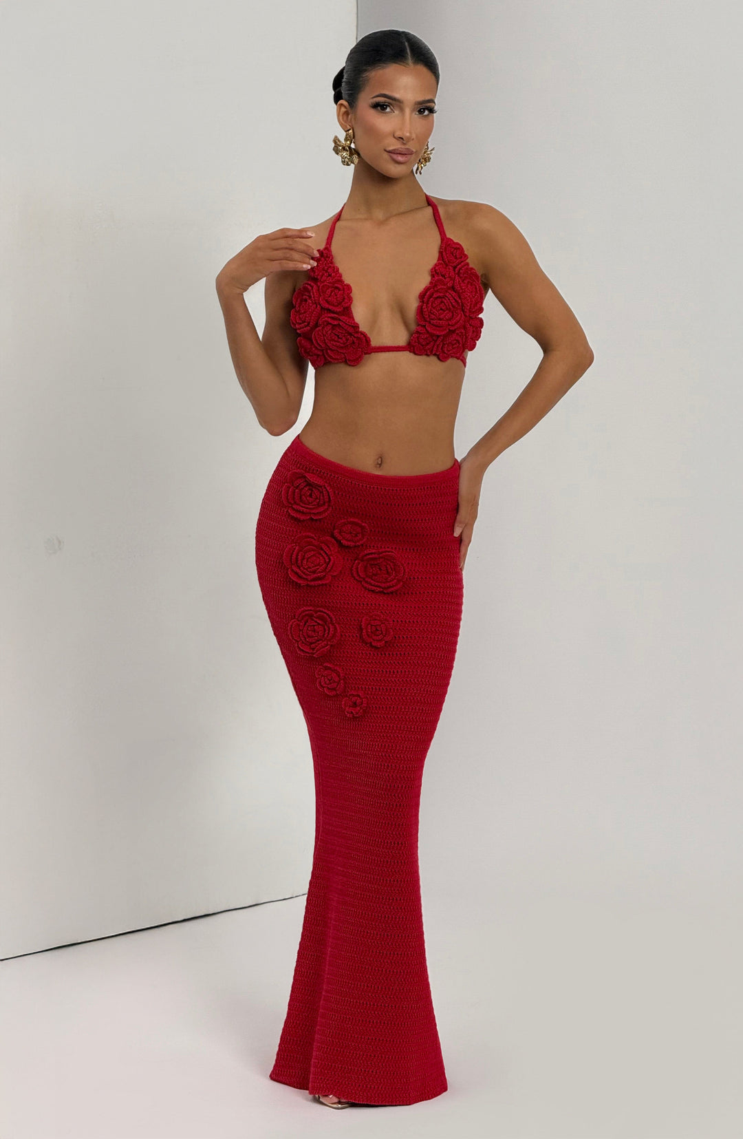 Priyara Top in Red by Clandour, product photo 8