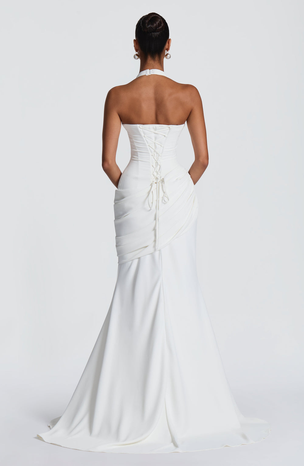 Priyayne Gown in Ivory by Clandour, product photo 2