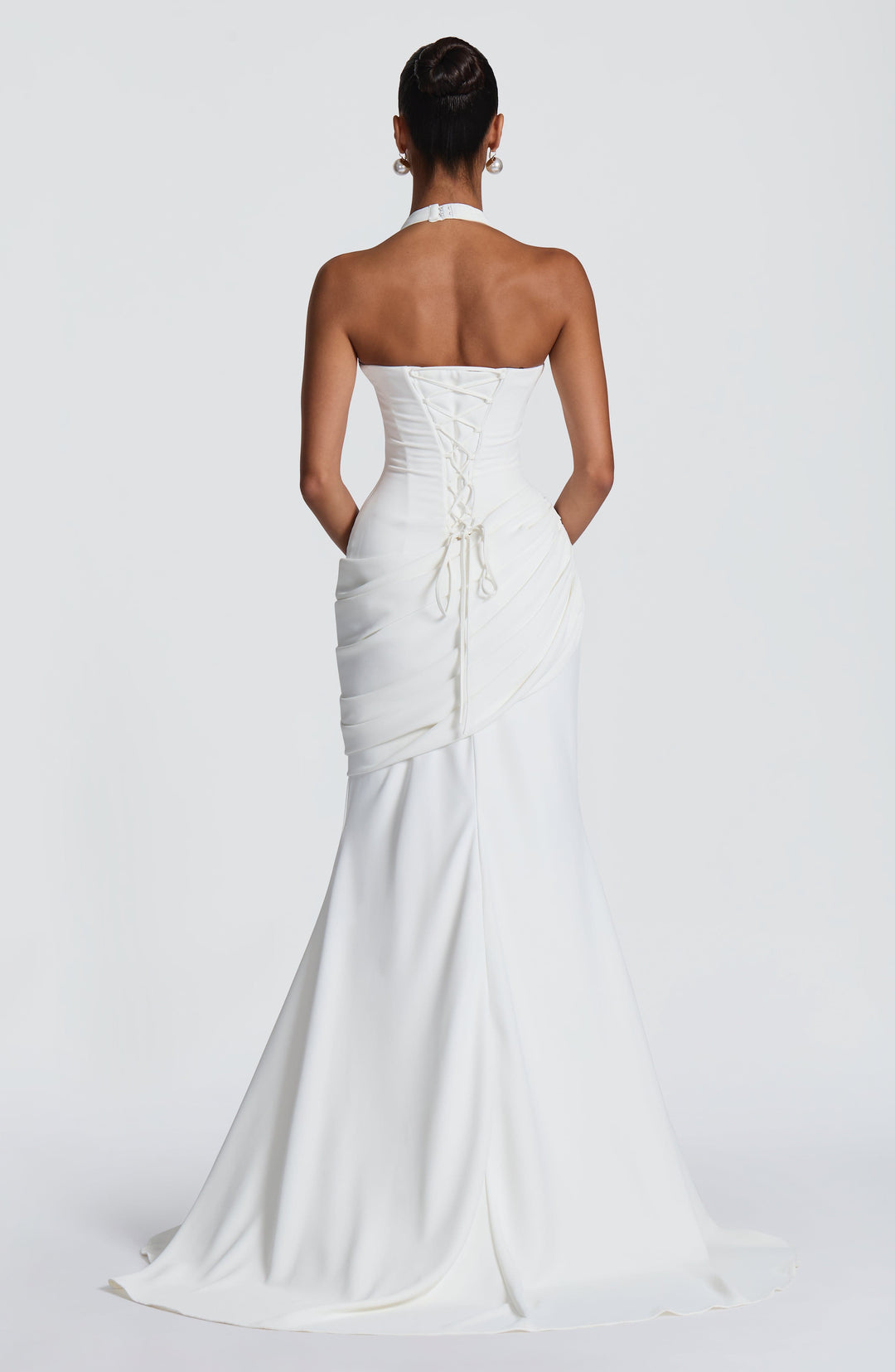 Priyayne Gown in Ivory by Clandour, product photo 2