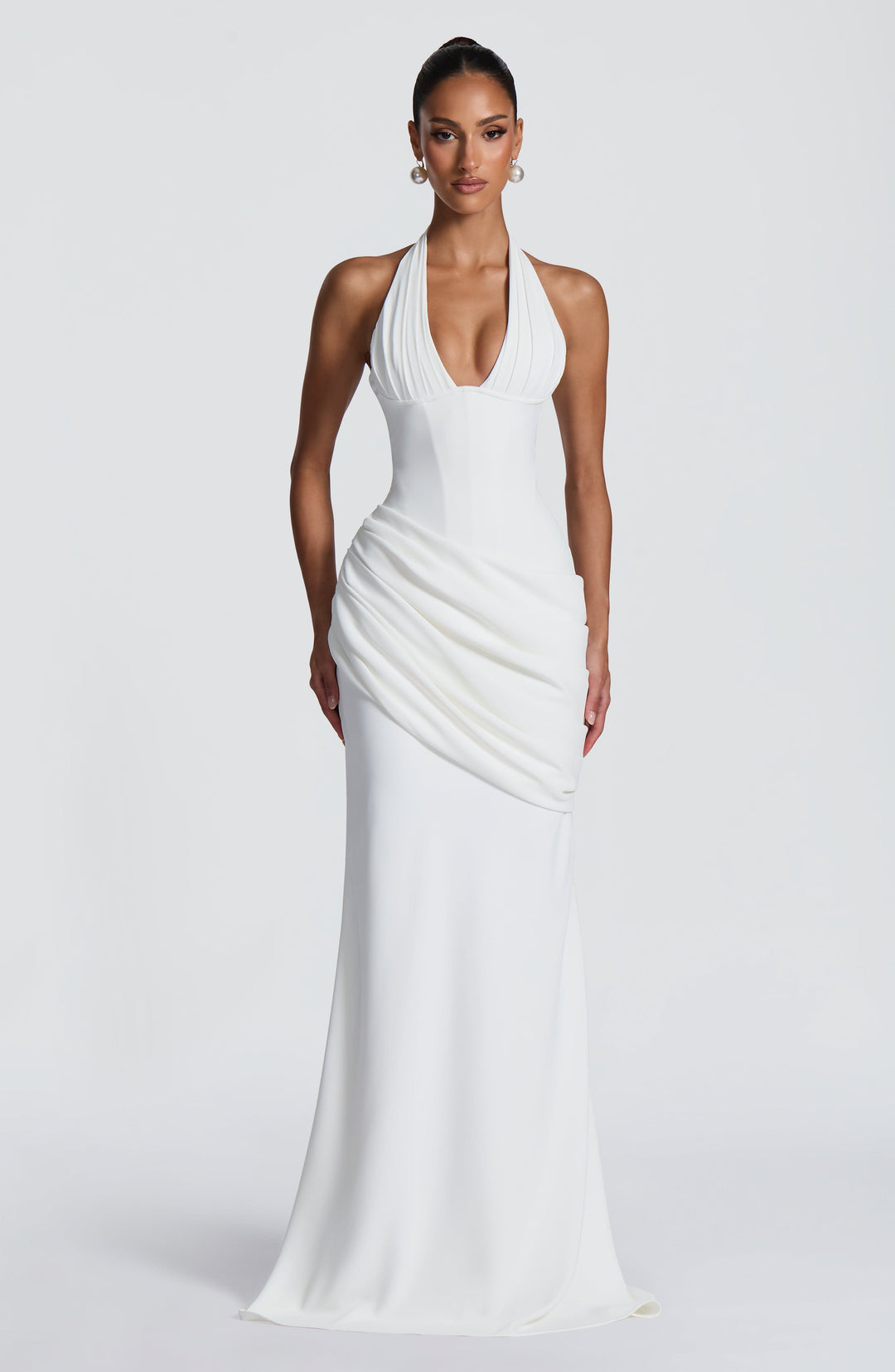 Priyayne Gown in Ivory by Clandour, product photo 5