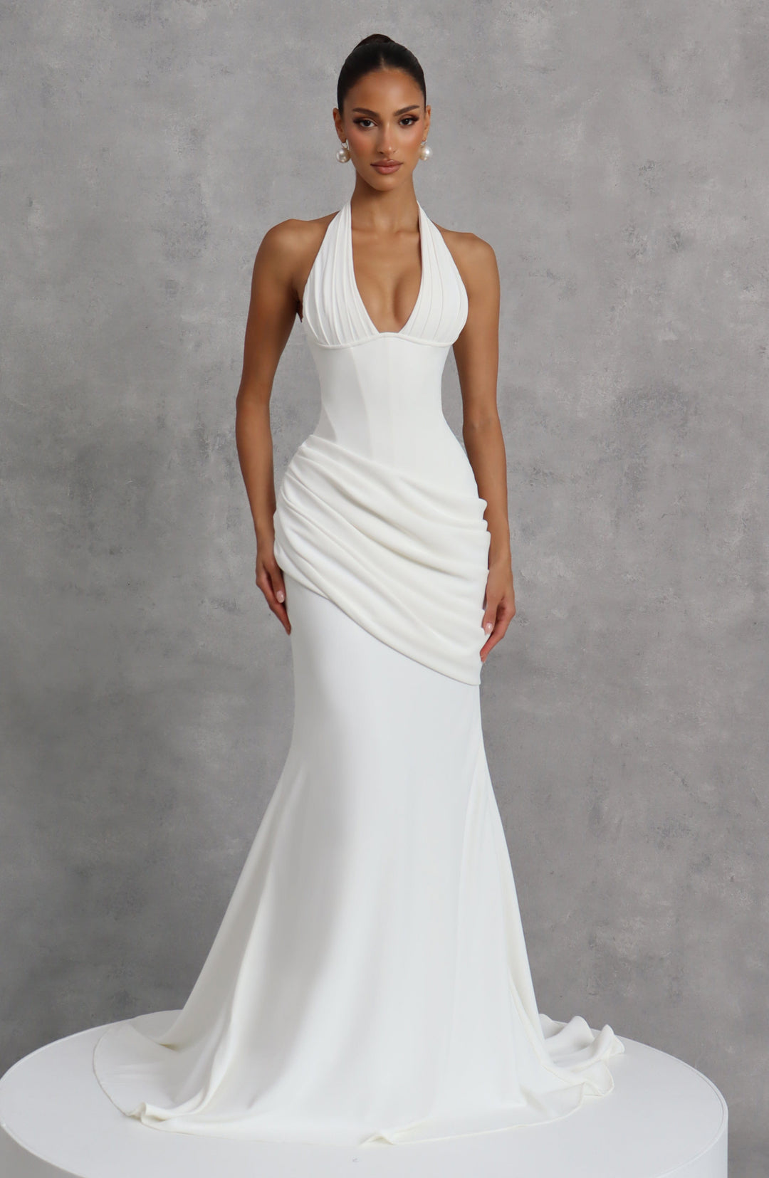Priyayne Gown in Ivory by Clandour, product photo 6