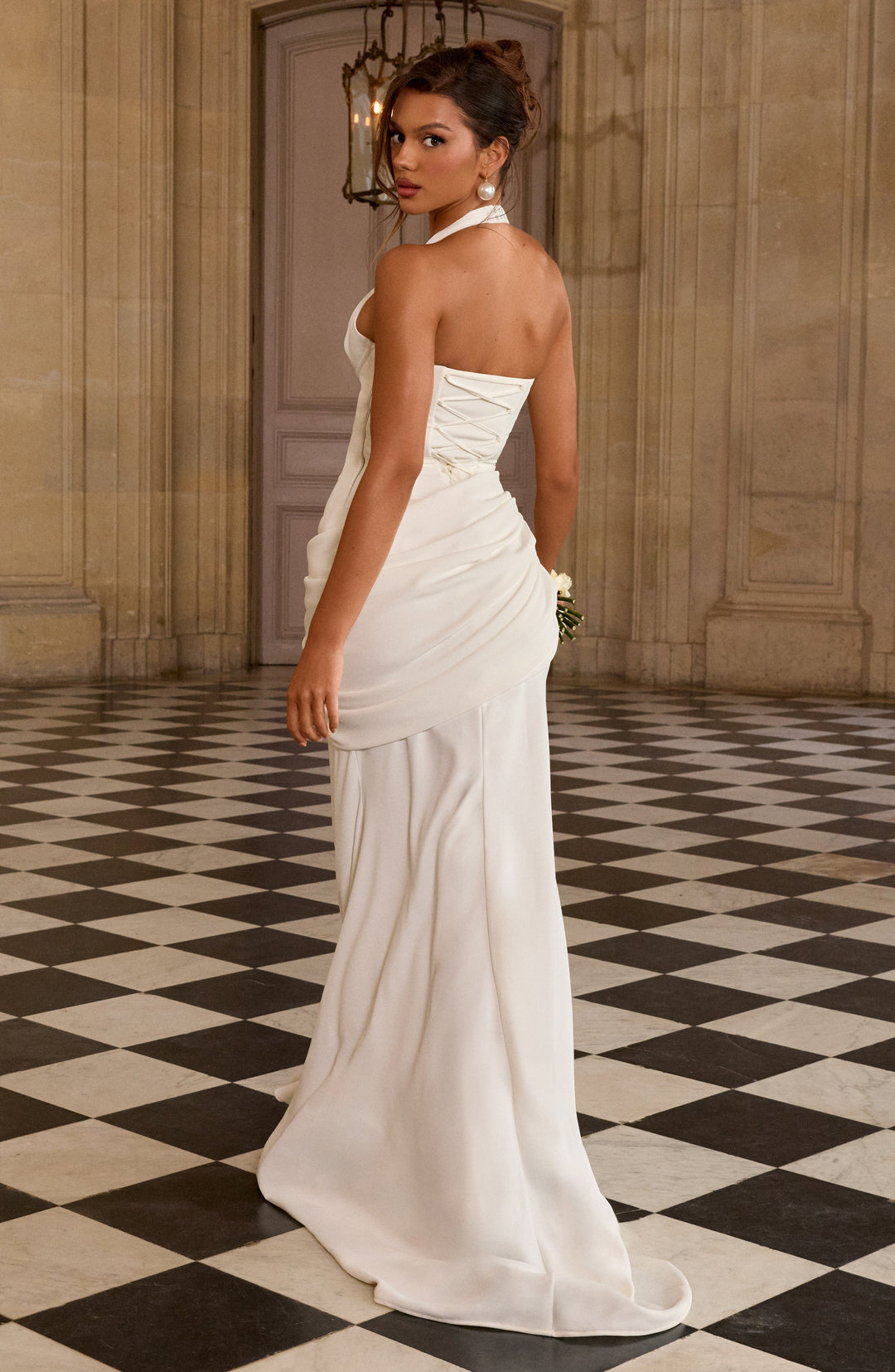 Priyayne Gown in Ivory by Clandour, product photo 9