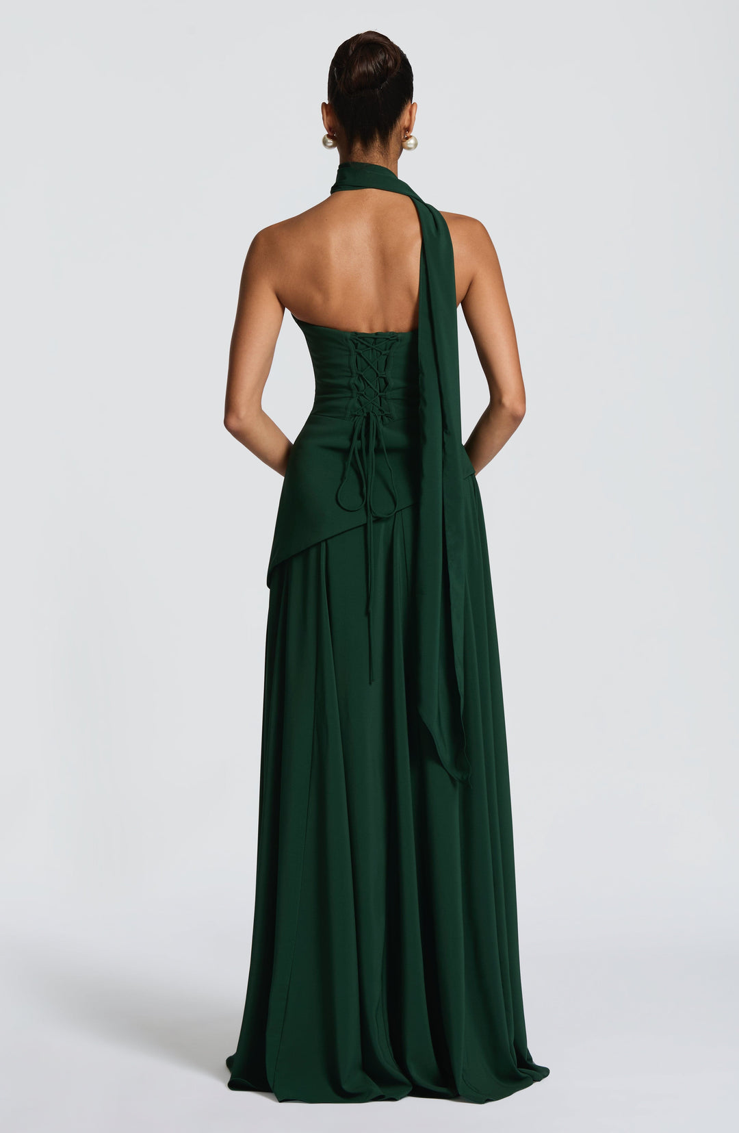 Rheaelia Maxi Dress in Emerald by Clandour, product photo 4