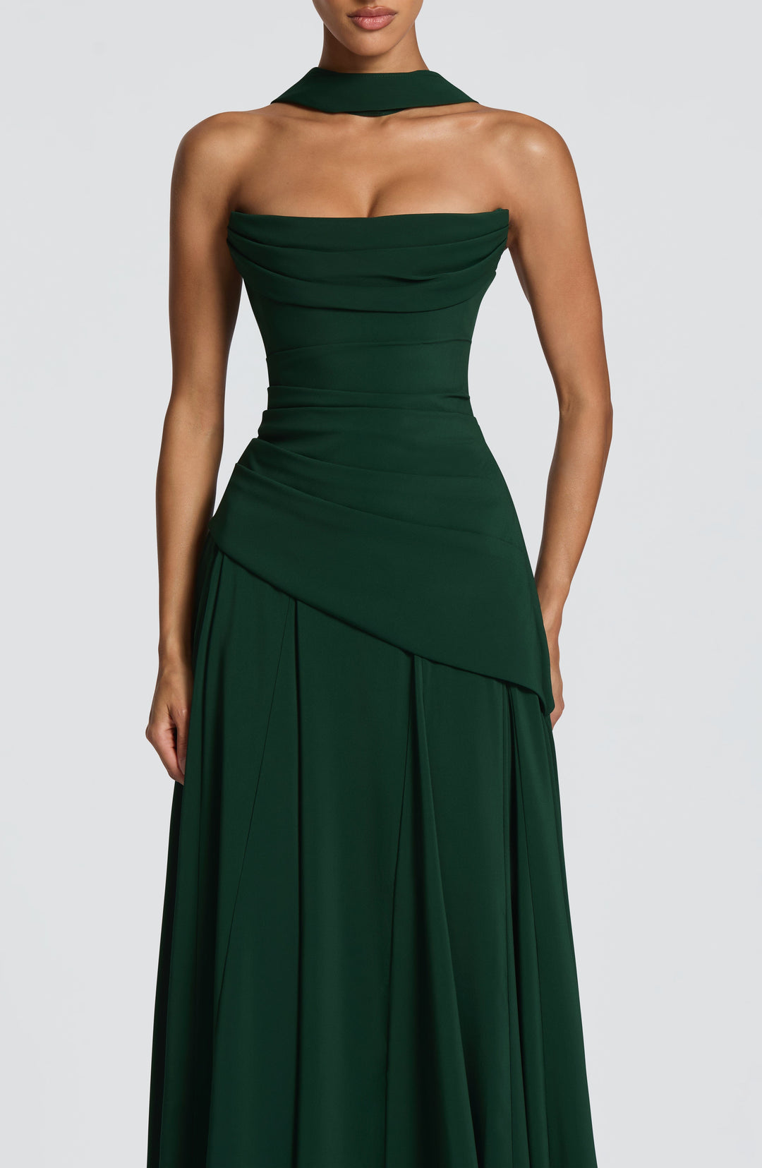 Rheaelia Maxi Dress in Emerald by Clandour, product photo 5