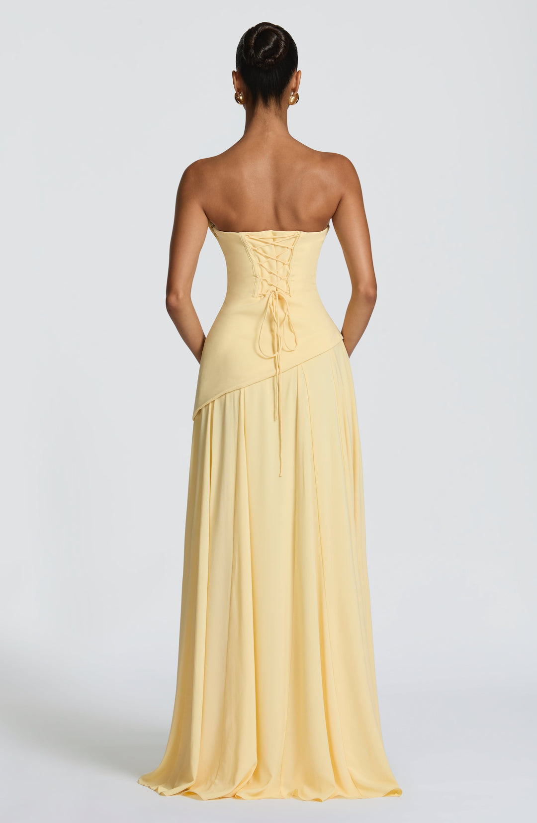 Rheaelia Maxi Dress in Lemon by Clandour, product photo 4