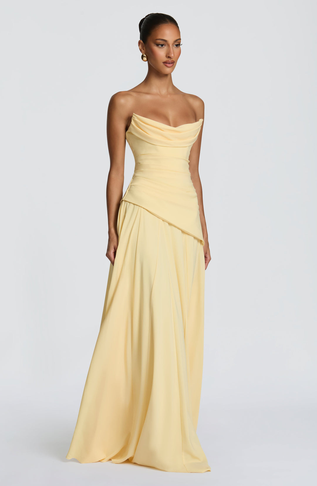 Rheaelia Maxi Dress in Lemon by Clandour, product photo 13