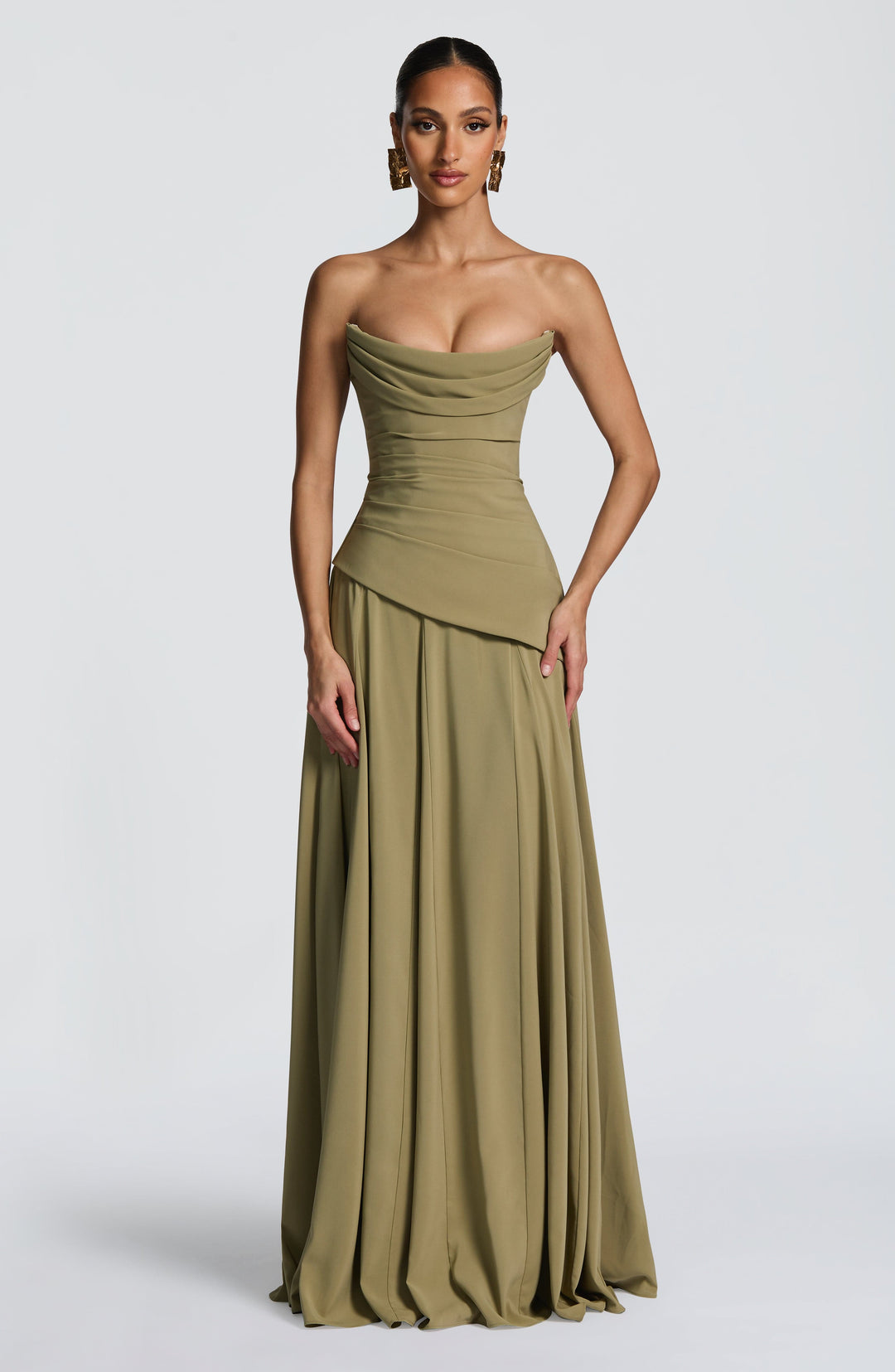 Rheaelia Maxi Dress in Sage by Clandour, product photo 13