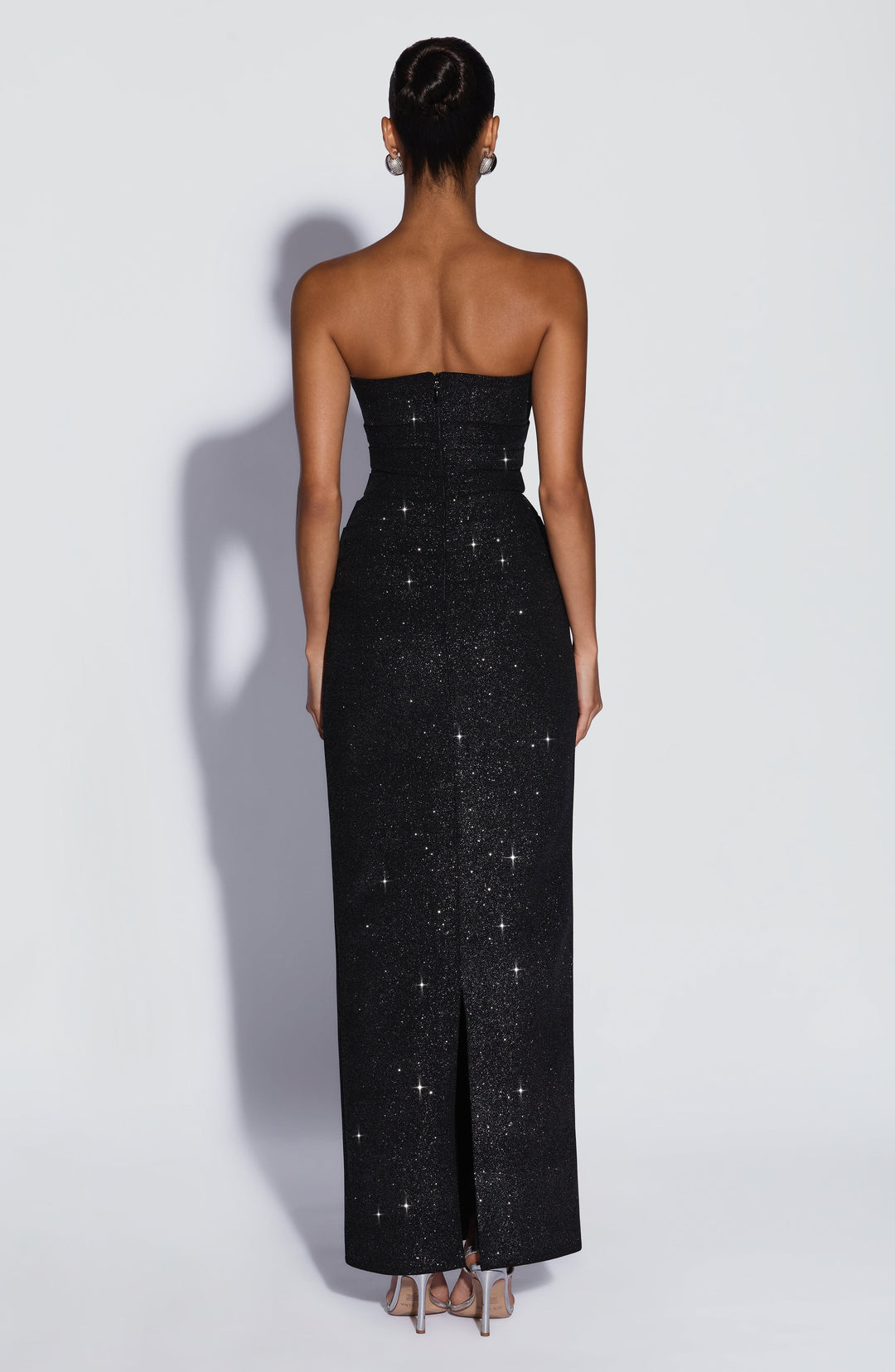 Rheaessa Maxi Dress in Black Sparkle by Clandour, product photo 2
