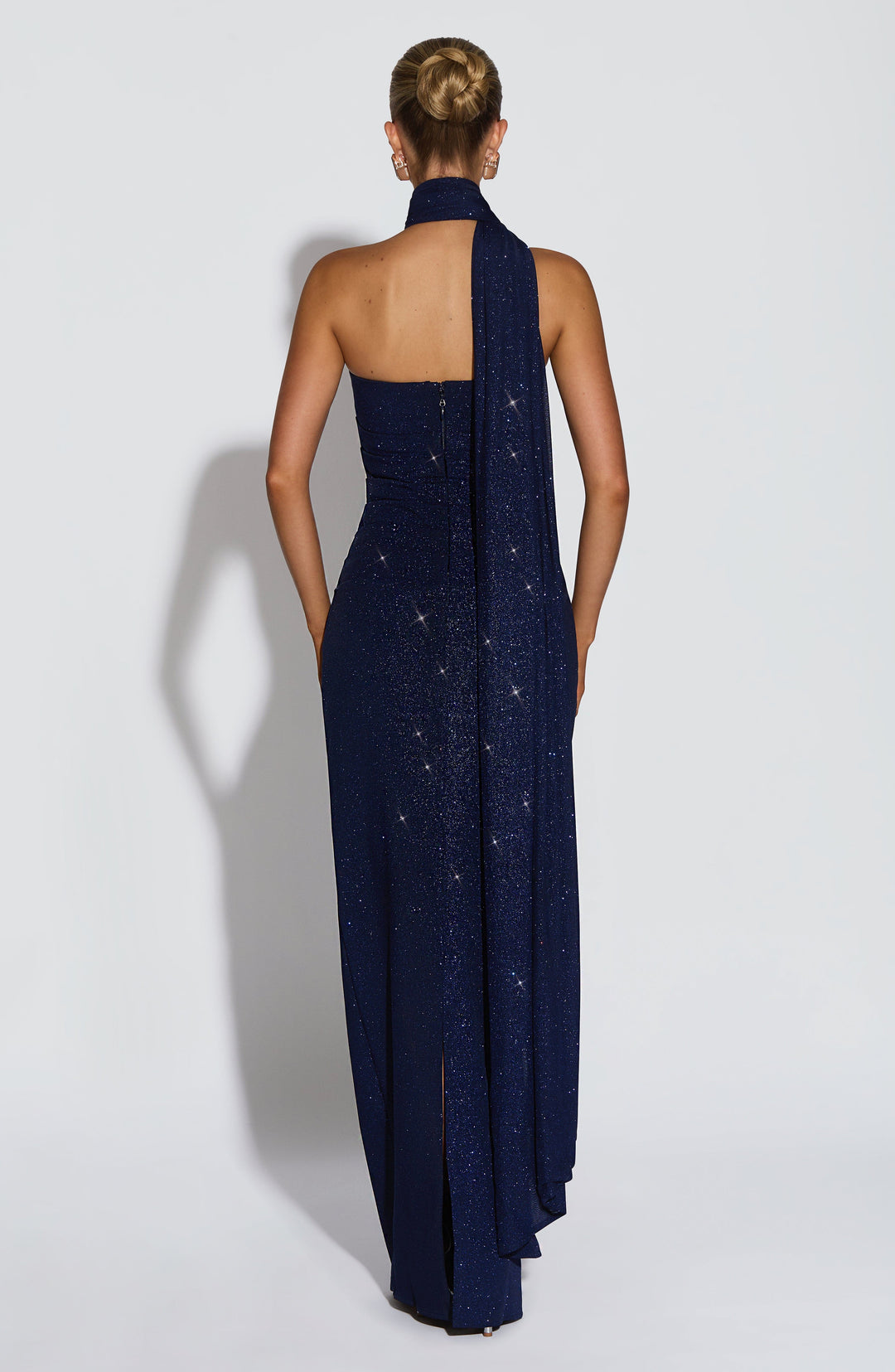 Rheaessa Maxi Dress in Navy Sparkle by Clandour, product photo 9
