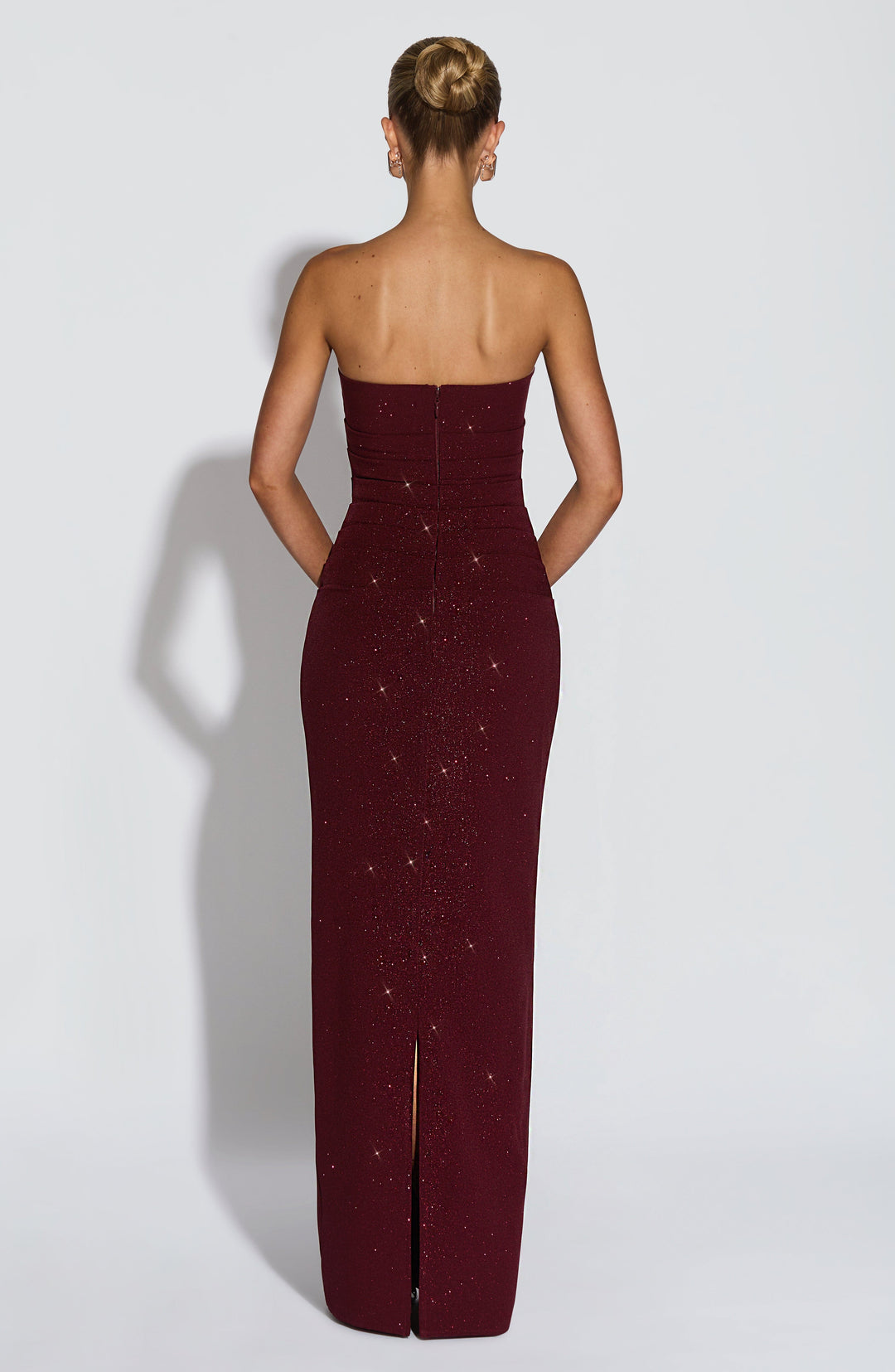Rheaessa Maxi Dress in Wine Sparkle by Clandour, product photo 9