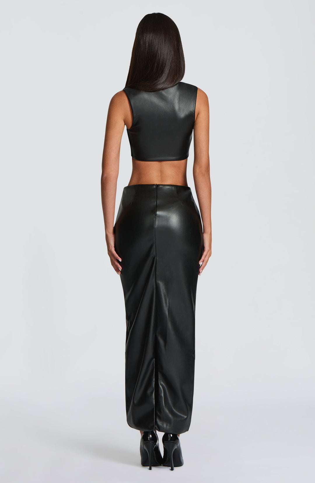 Rheaette Maxi Skirt in Black by Clandour, product photo 3