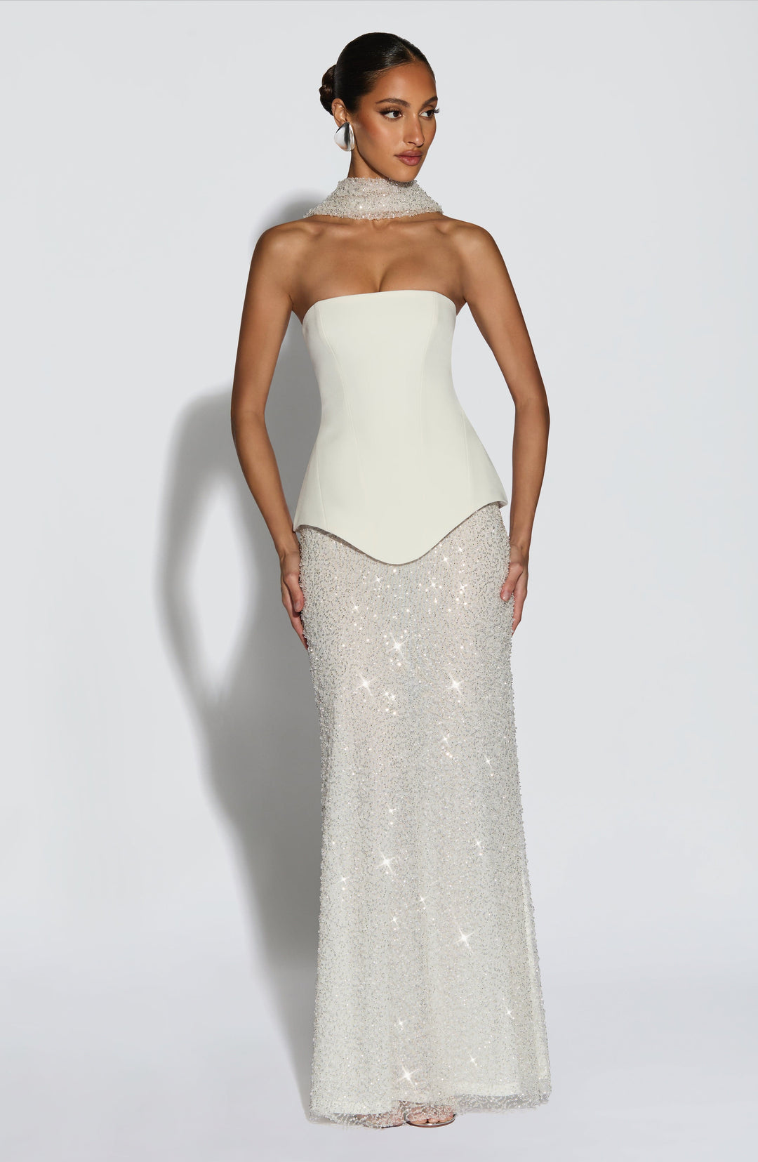 Rheaia Corset in Ivory by Clandour, product photo 3