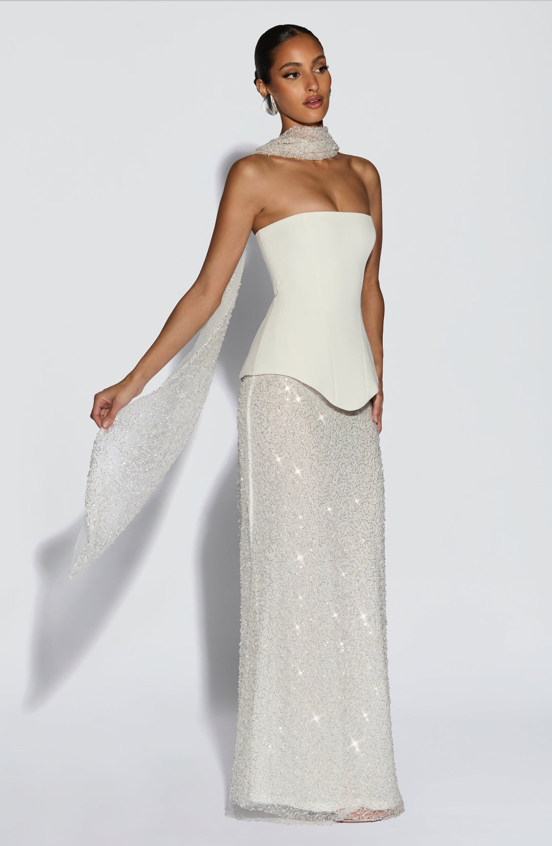 Rheaia Corset in Ivory by Clandour, product photo 5
