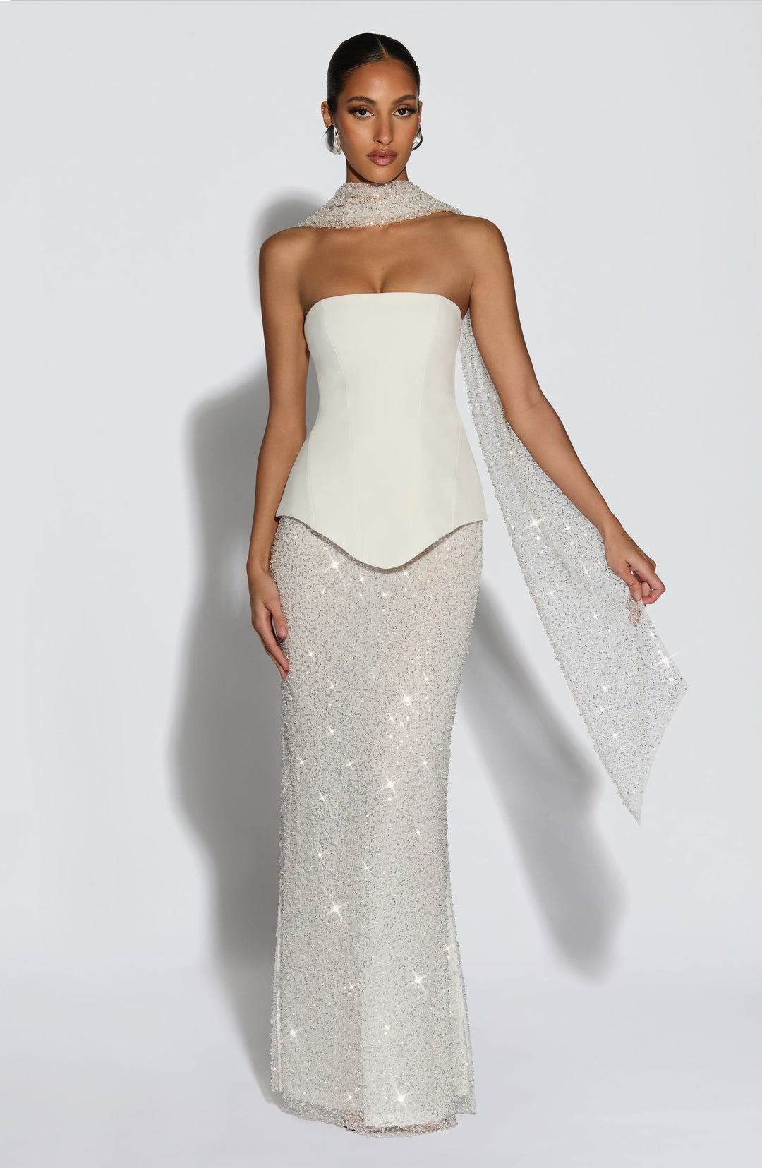 Rheaia Corset in Ivory by Clandour, product photo 6
