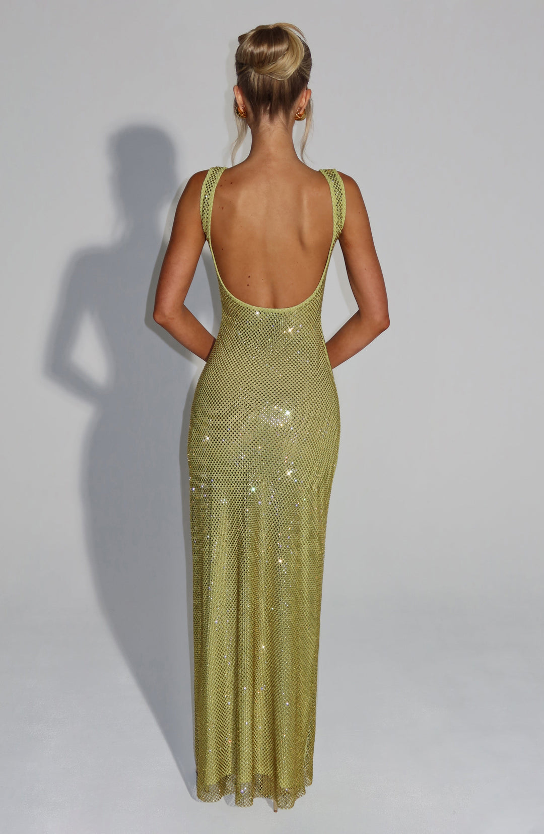 Rheairis maxi Dress in Olive by Clandour, product photo 6