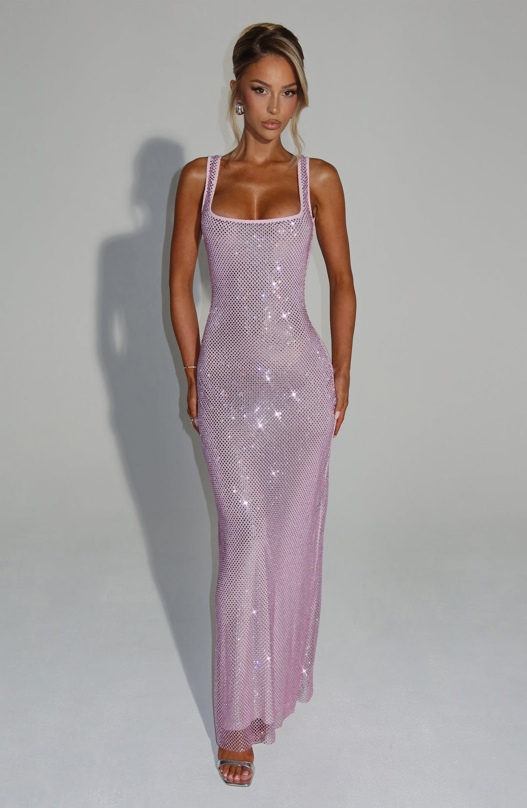 Rheairis Maxi Dress in Pink by Clandour, product photo 1
