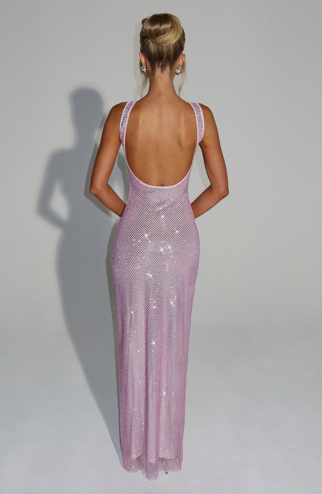 Rheairis Maxi Dress in Pink by Clandour, product photo 2