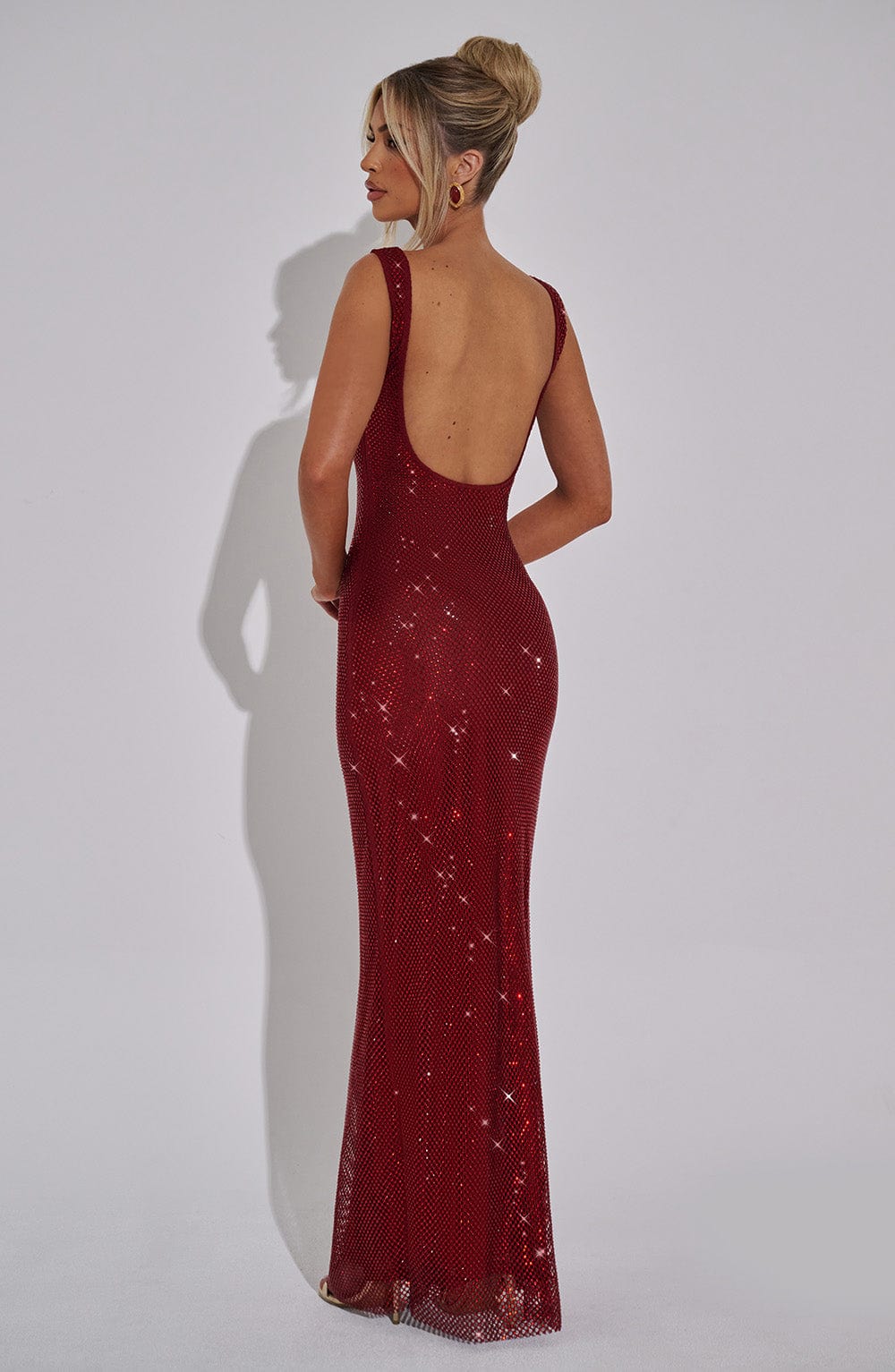 Rheairis Maxi Dress in Wine by Clandour, product photo 6