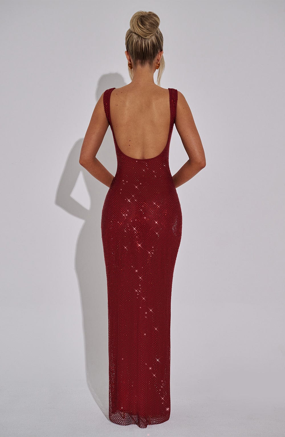 Rheairis Maxi Dress in Wine by Clandour, product photo 8