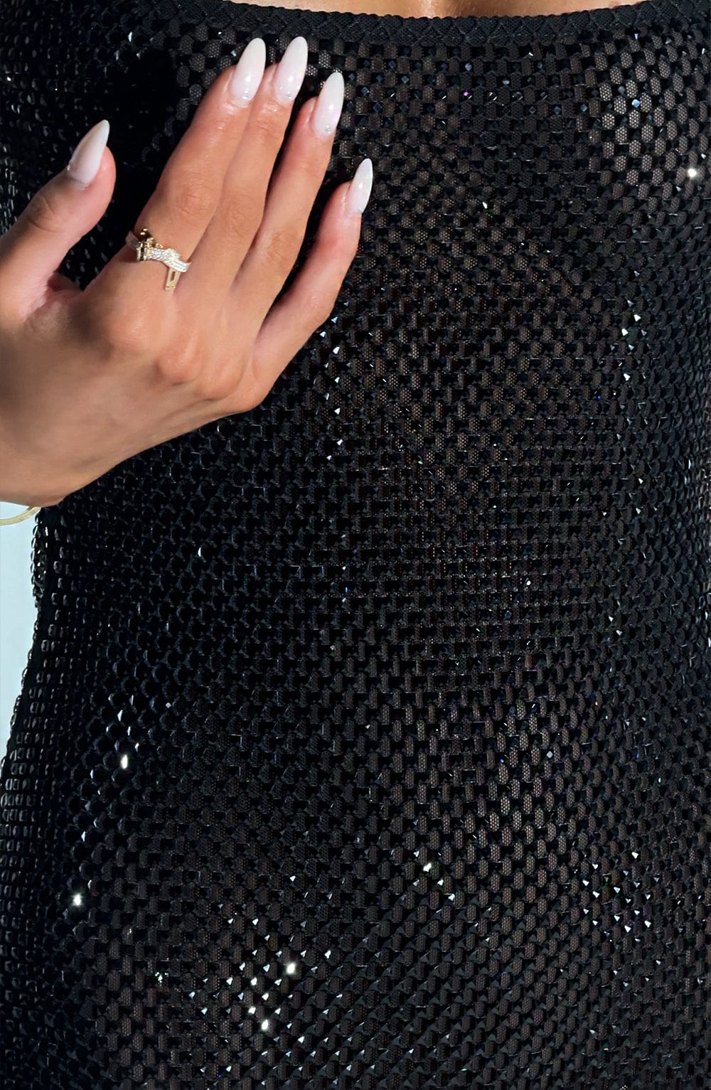Rheairis Mini Dress in Black by Clandour, product photo 3