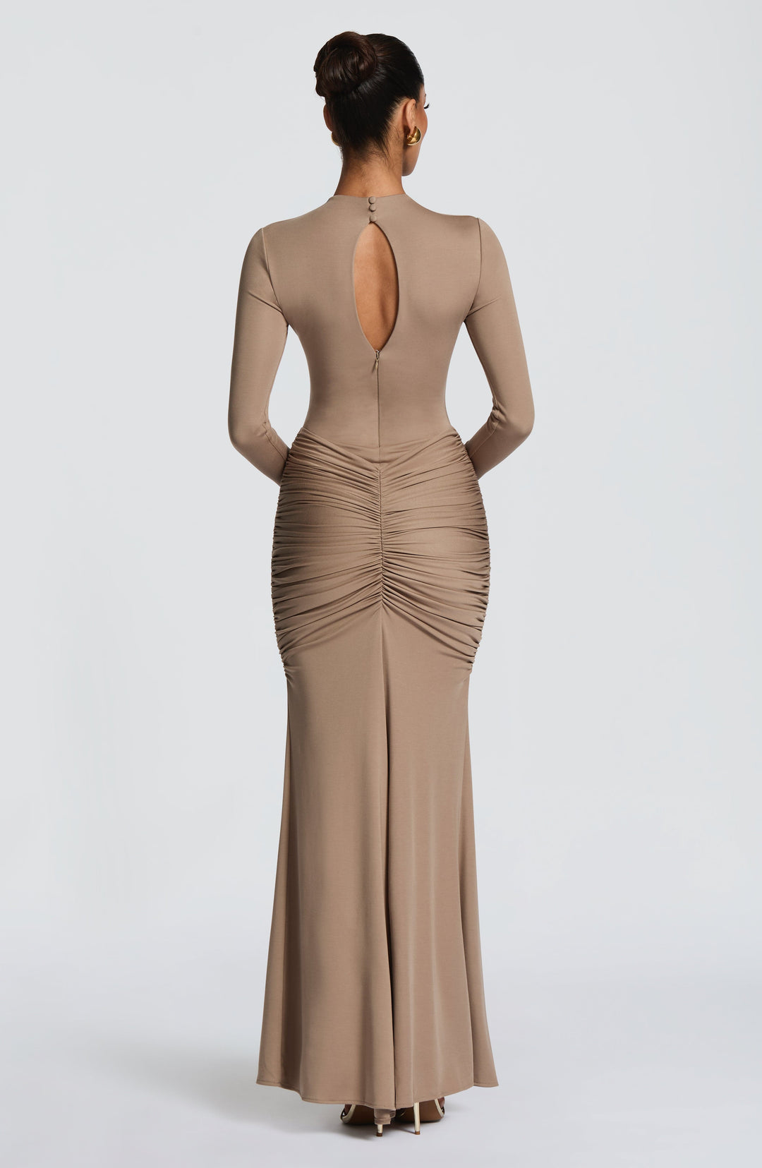Rheaise Maxi Dress in Stone by Clandour, product photo 3