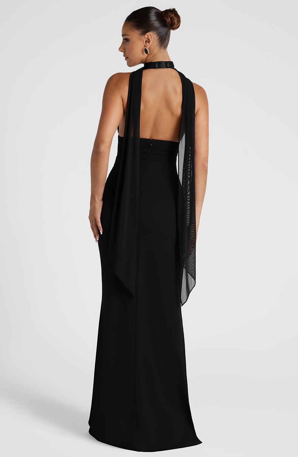 Rhealina Maxi Dress in Black by Clandour, product photo 3