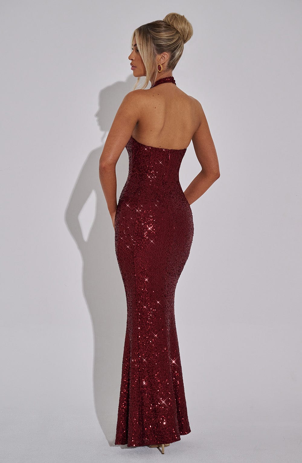 Rheanna Maxi Dress in Wine by Clandour, product photo 6