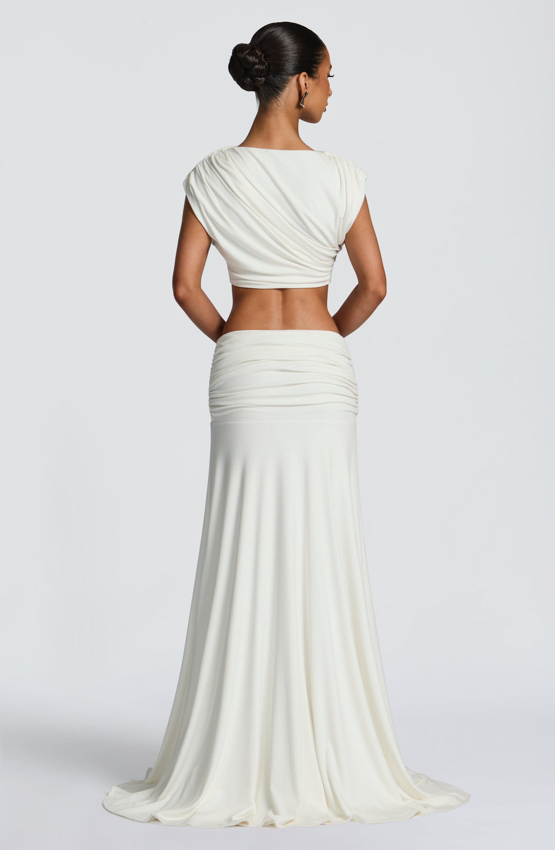 Rheari Maxi Skirt in Ivory by Clandour, product photo 3