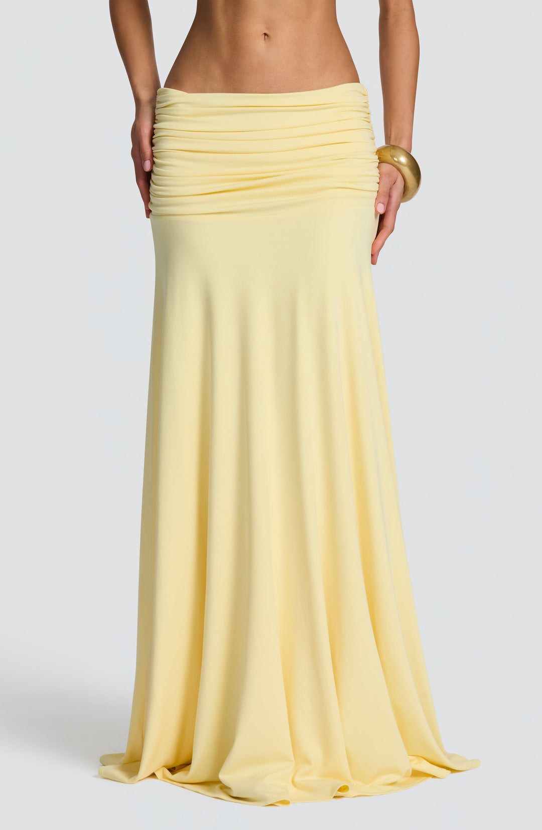 Rheari Maxi Skirt in Lemon by Clandour, product photo 3