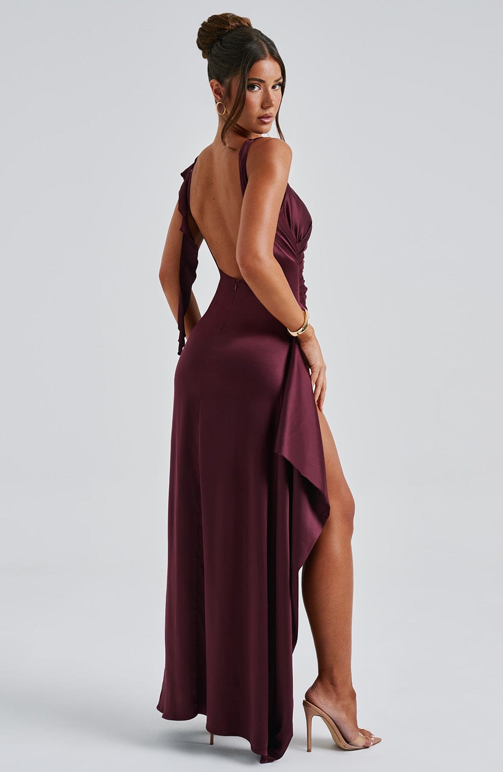 Rheavieve Maxi Dress in Cherry Lacquer by Clandour, product photo 7