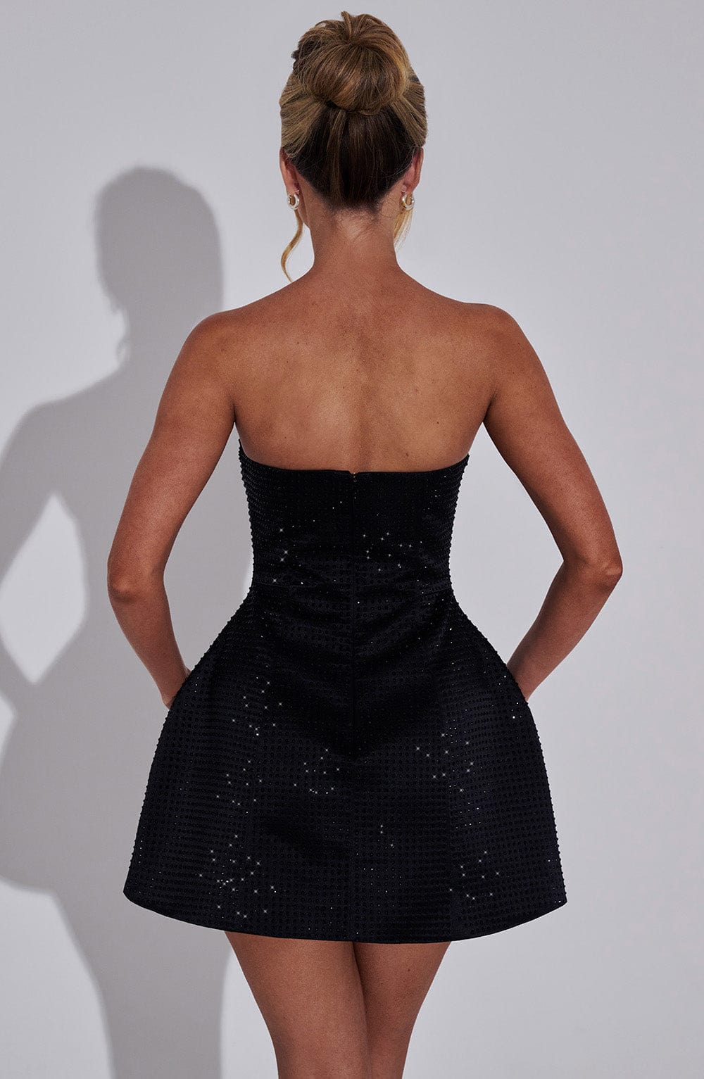 Rheayne Mini Dress in Black by Clandour, product photo 6