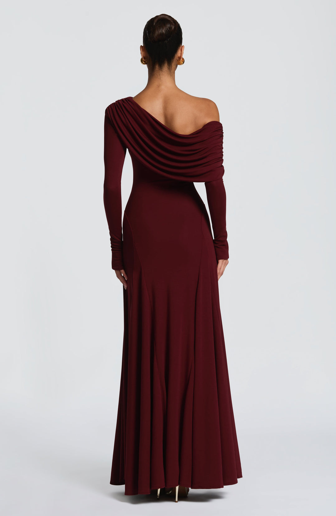 Seraella Maxi Dress in Cherry Lacquer by Clandour, product photo 3