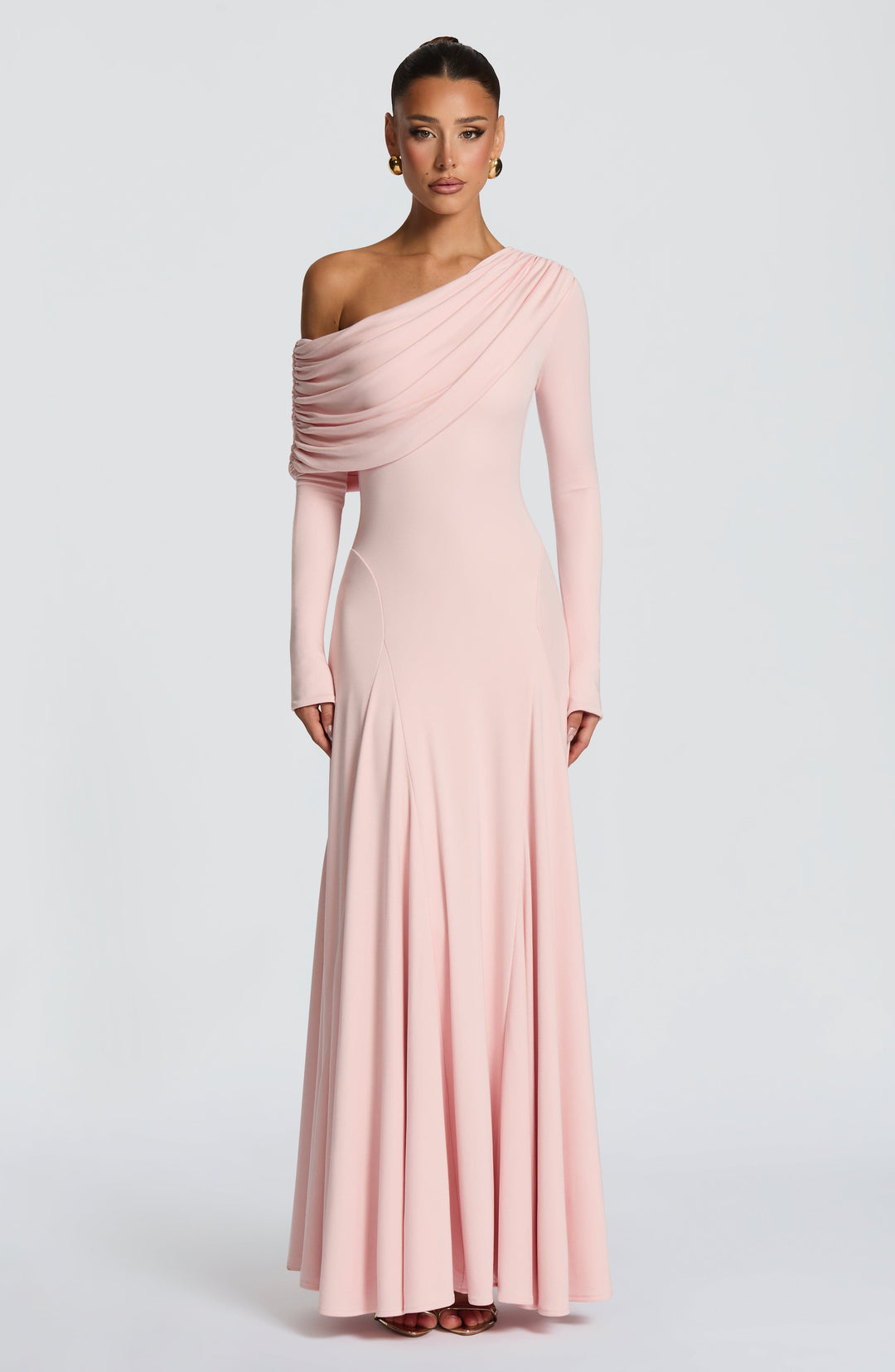 Seraella Maxi Dress in Soft Blush by Clandour, product photo 3
