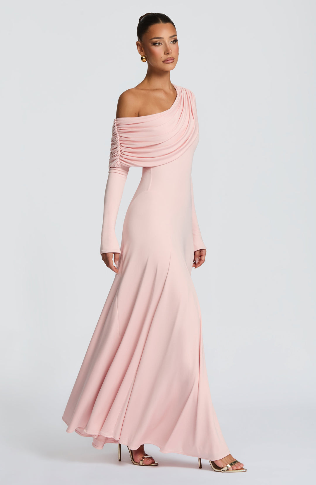 Seraella Maxi Dress in Soft Blush by Clandour, product photo 4