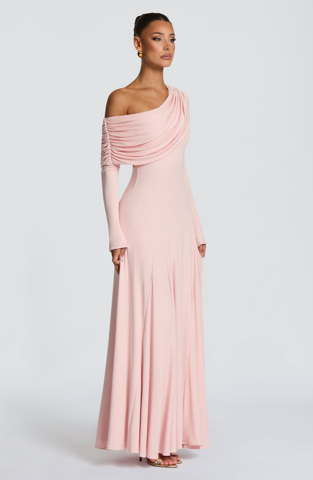Seraella Maxi Dress in Soft Blush by Clandour, product photo 6