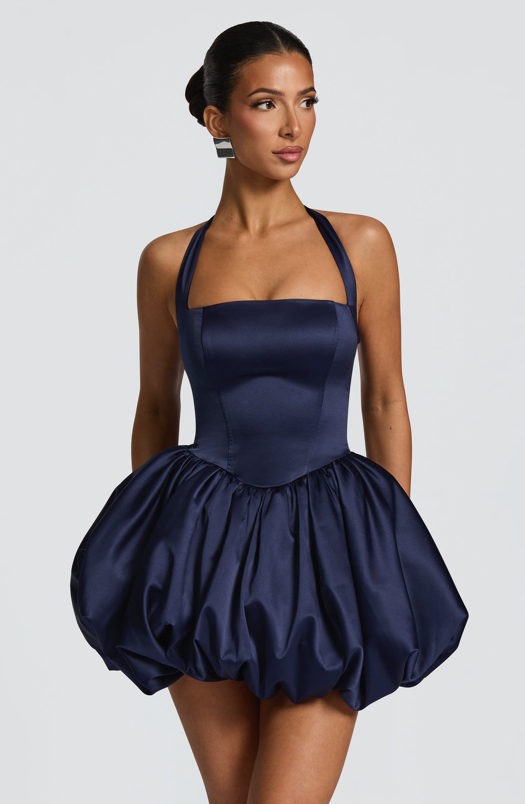 Seraena Mini Dress in Navy by Clandour, product photo 1