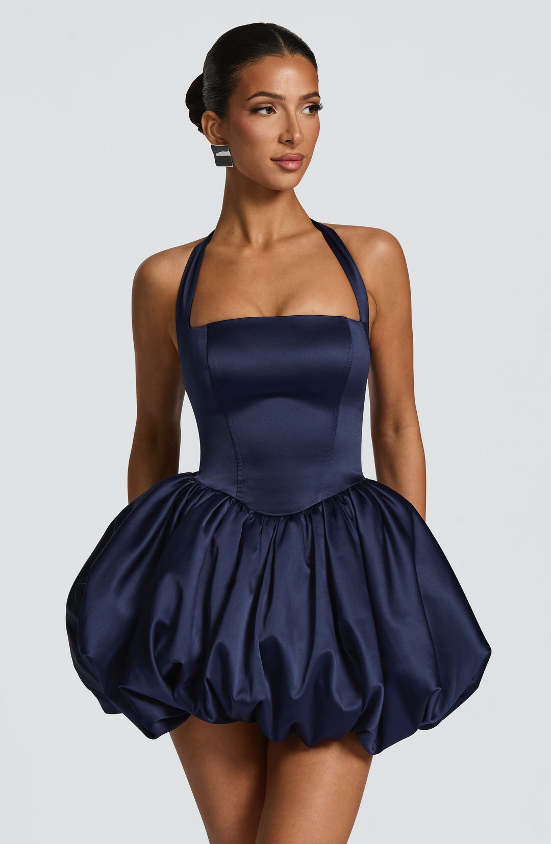 Seraena Mini Dress in Navy by Clandour, product photo 2