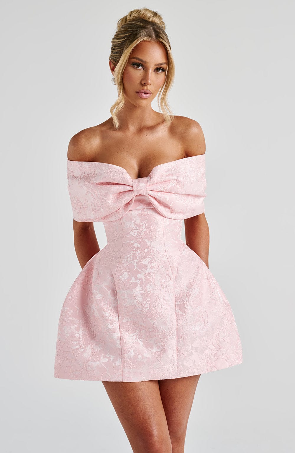 Seraessa Mini Dress in Blush by Clandour, product photo 1
