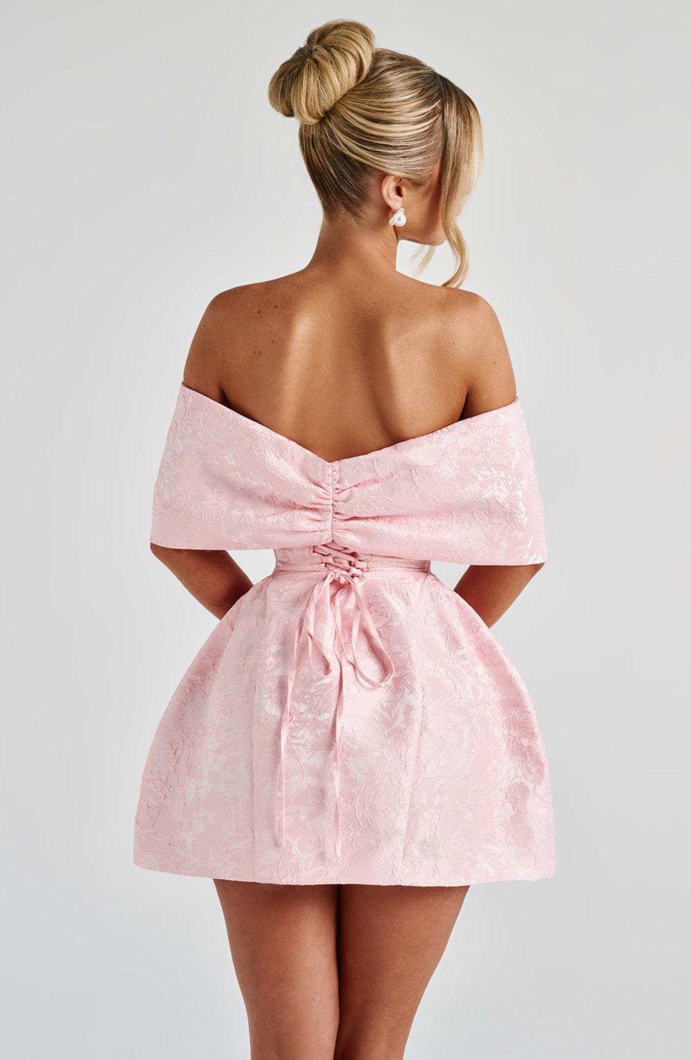 Seraessa Mini Dress in Blush by Clandour, product photo 3
