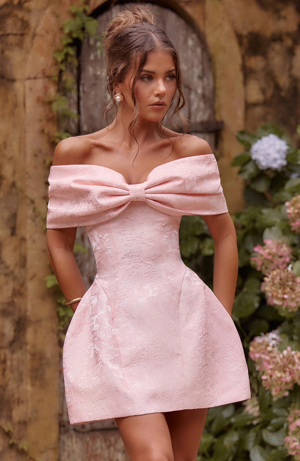 Seraessa Mini Dress in Blush by Clandour, product photo 4