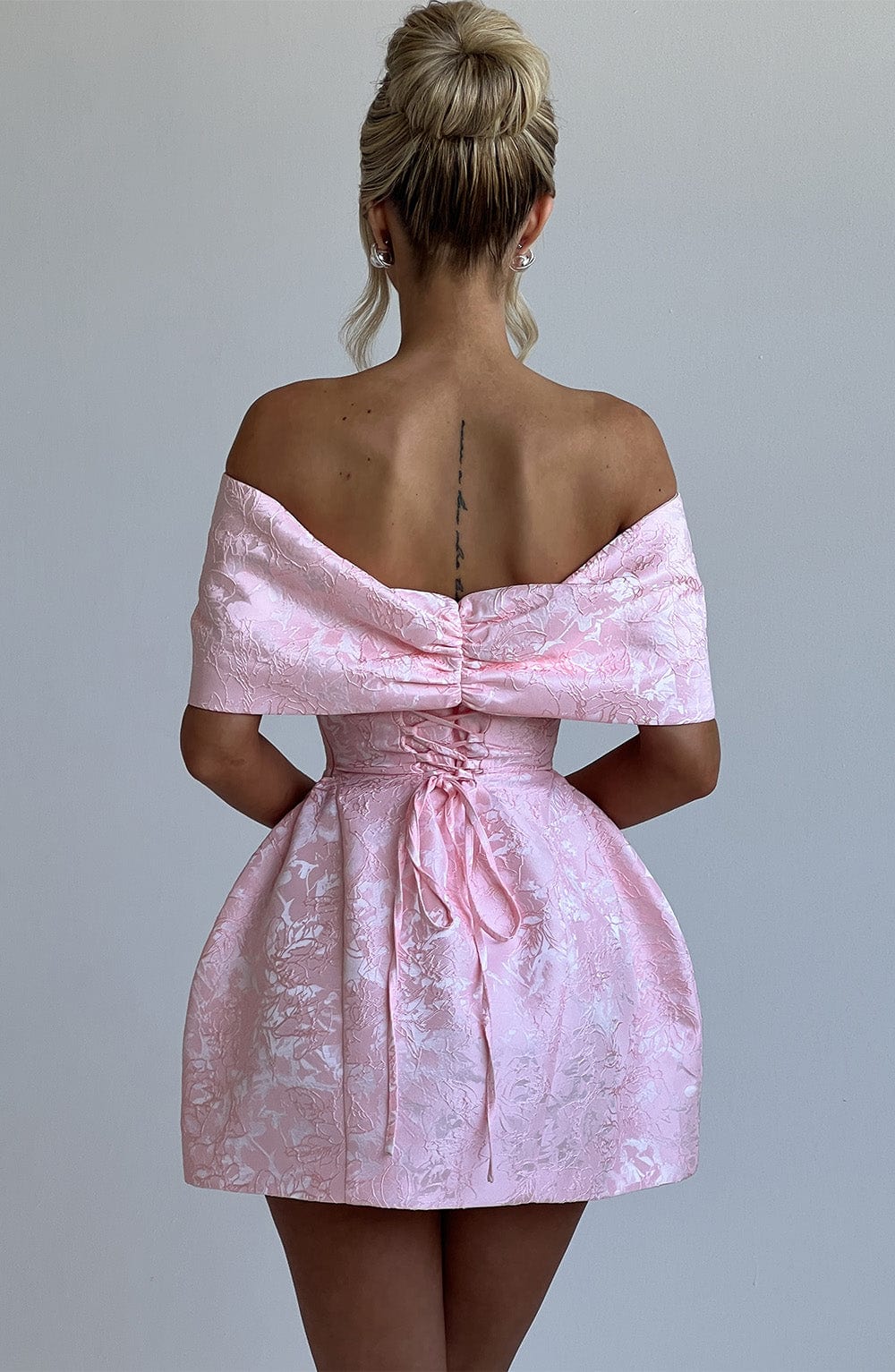 Seraessa Mini Dress in Blush by Clandour, product photo 9