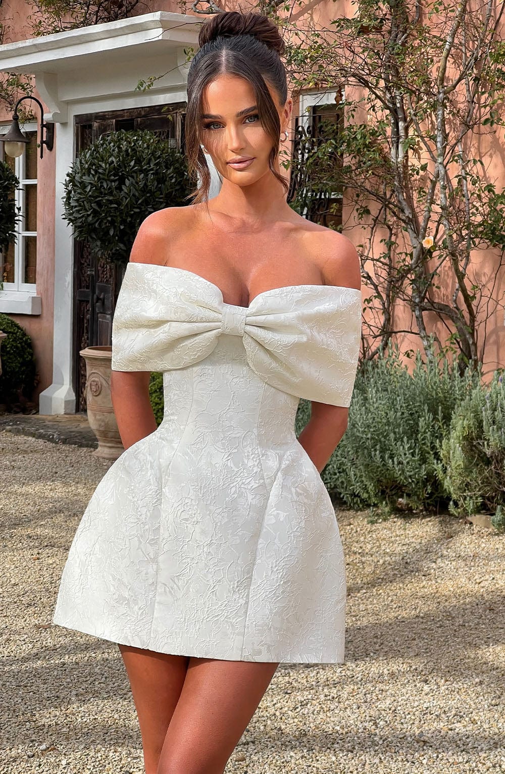 Seraessa Mini Dress in Ivory by Clandour, product photo 7