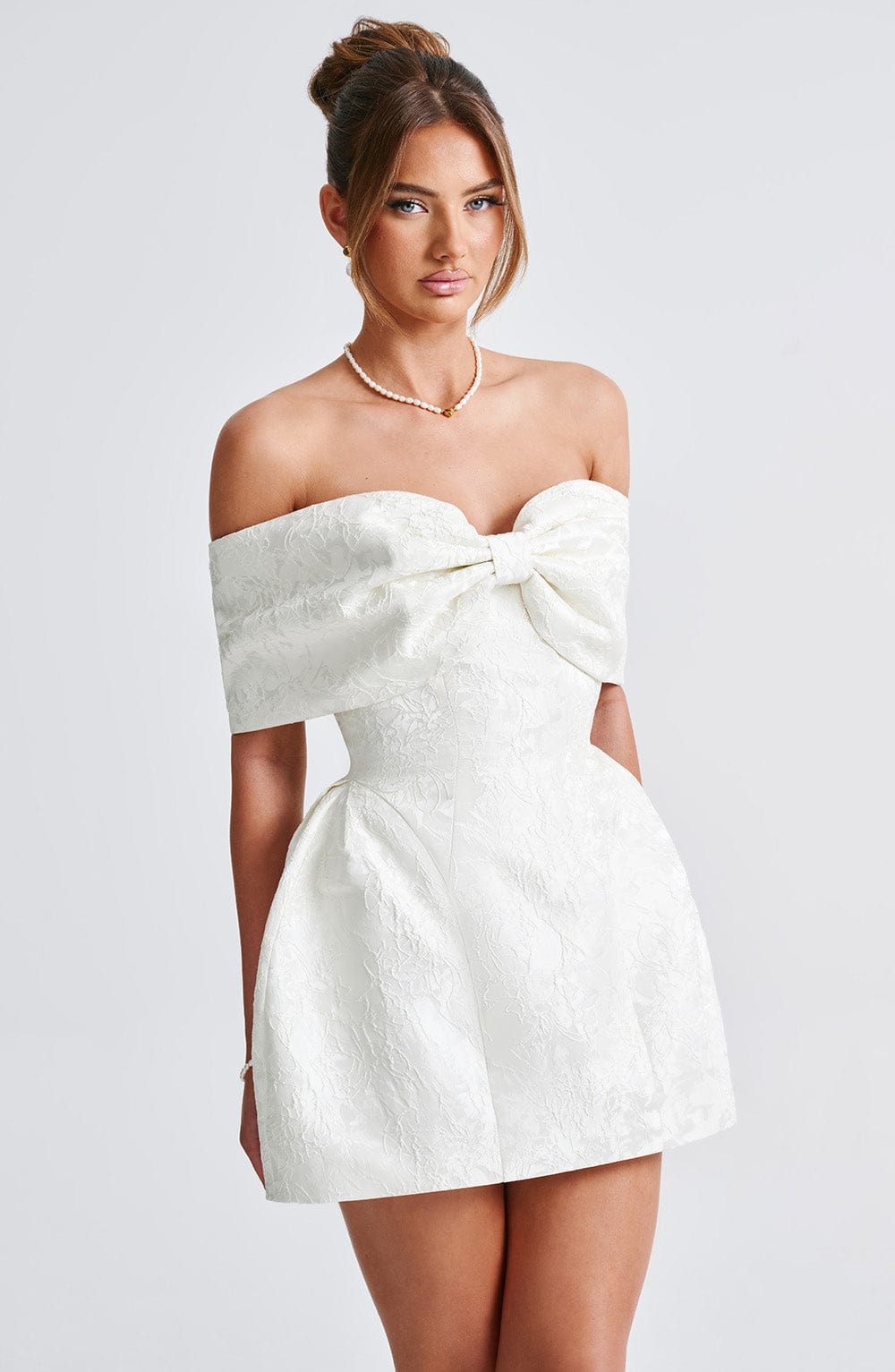 Seraessa Mini Dress in Ivory by Clandour, product photo 8