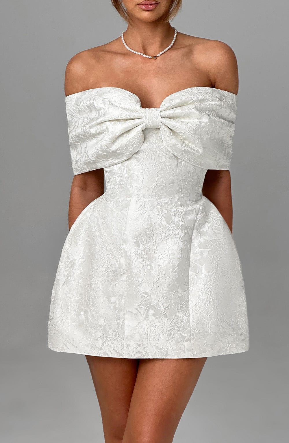 Seraessa Mini Dress in Ivory by Clandour, product photo 9