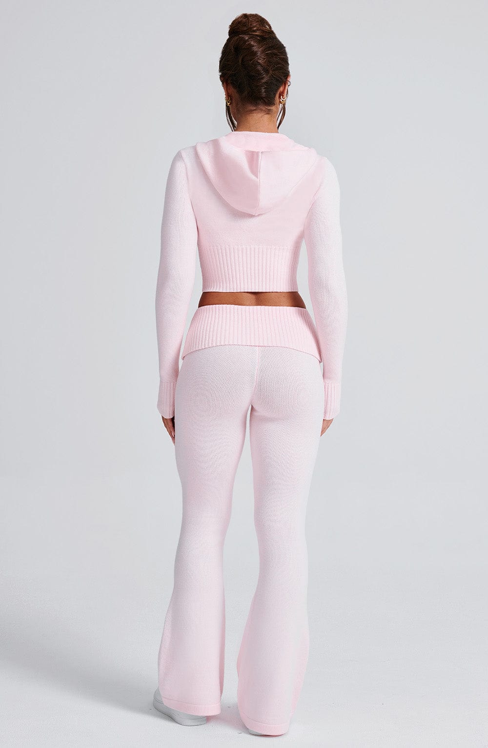 Seraette Knit Hoodie in Pink by Clandour, product photo 11