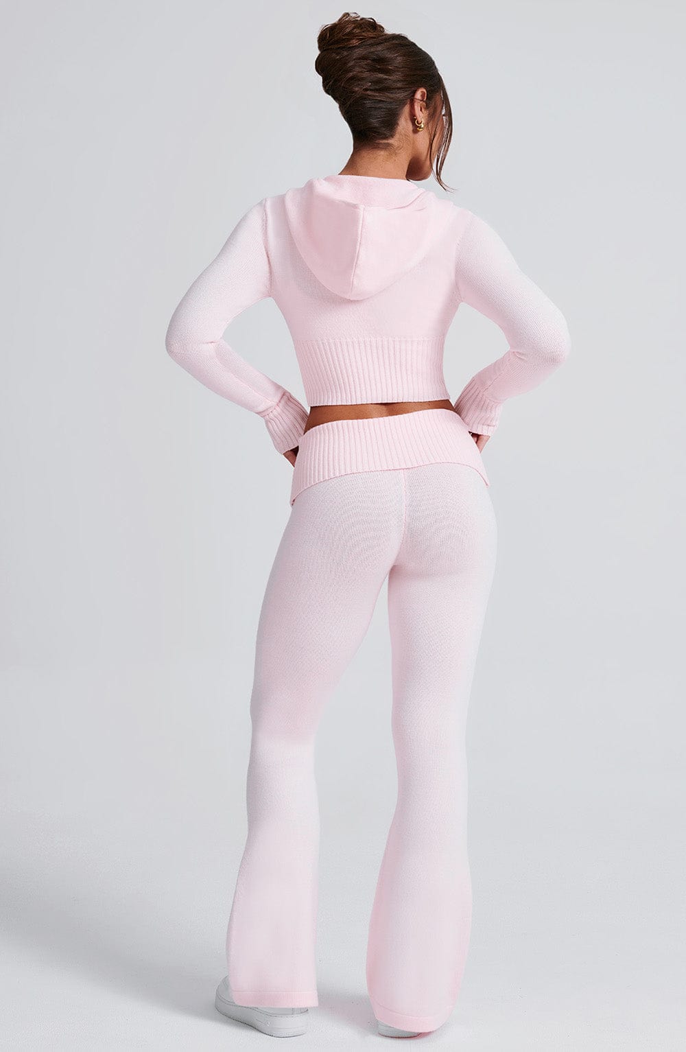 Seraette Knit Hoodie in Pink by Clandour, product photo 16