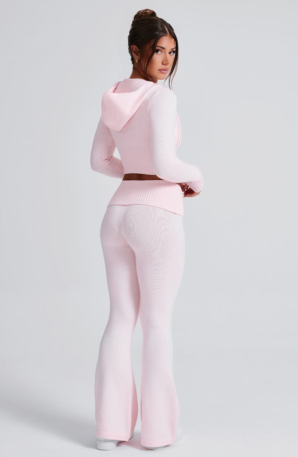 Seraette Knit Hoodie in Pink by Clandour, product photo 22