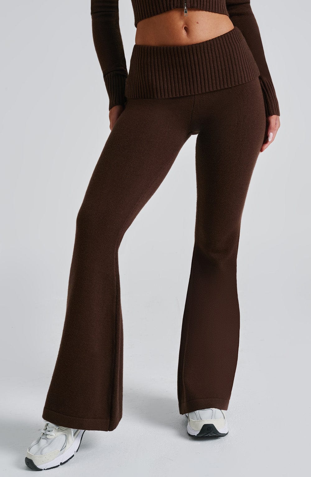 Seraette Knit Pants in Chocolate by Clandour, product photo 4
