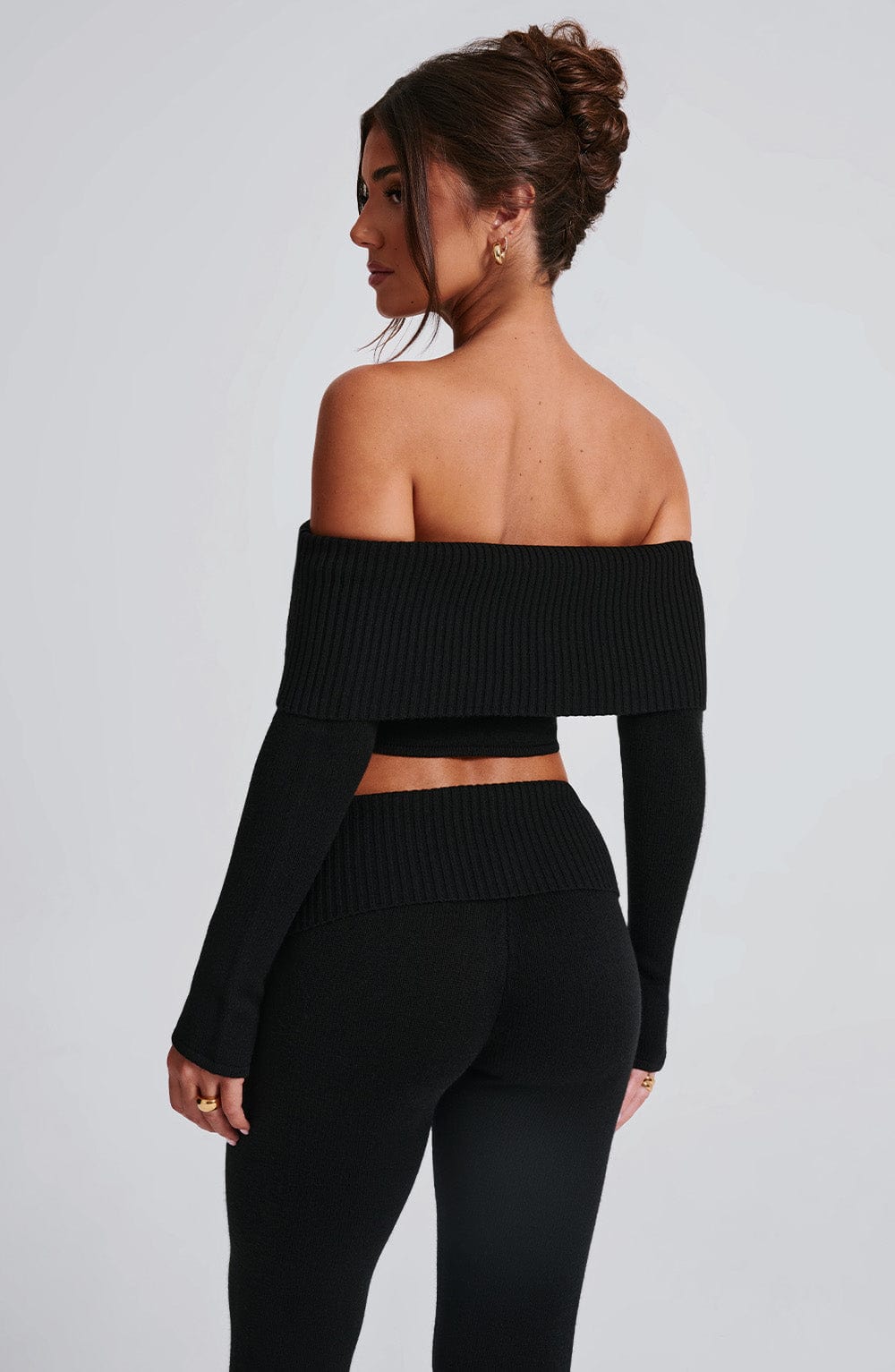 Seraette Knit Top in Black by Clandour, product photo 5